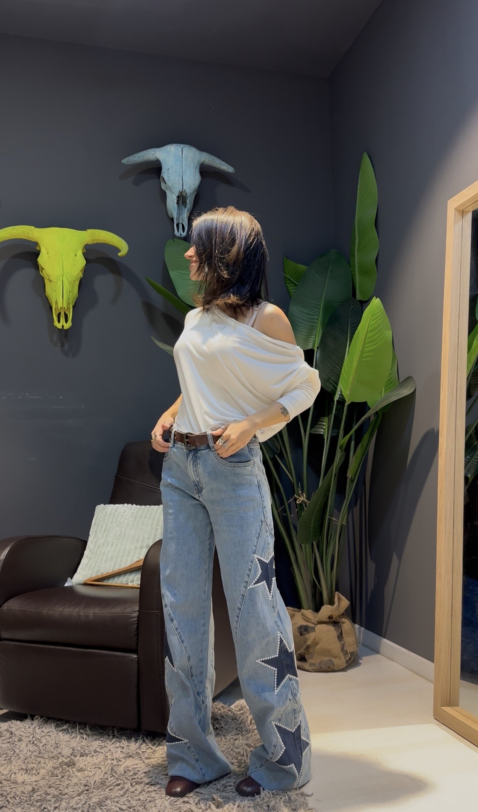 Jeans Wide estrella - 3