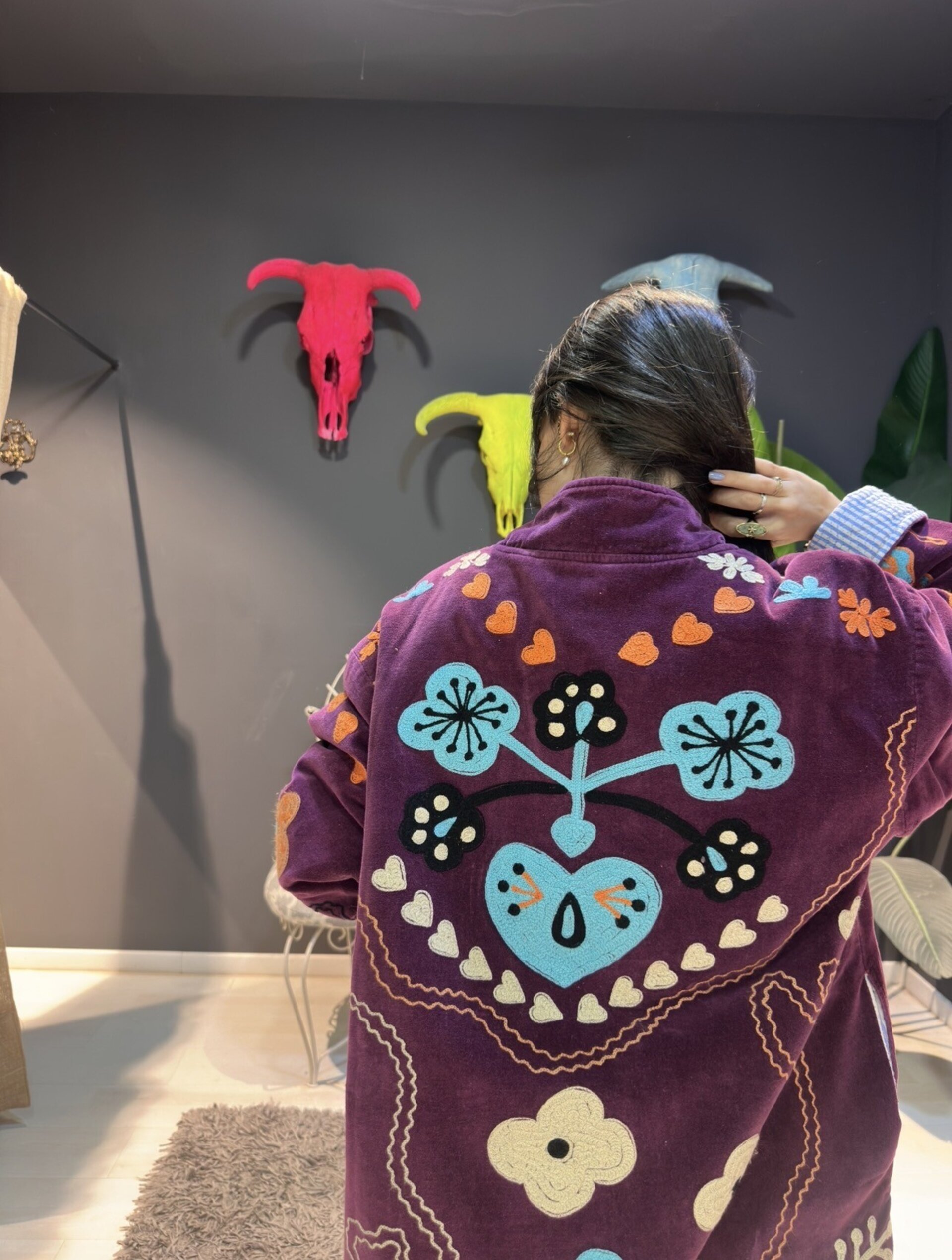 Chaqueta suzani terciopelo - 2