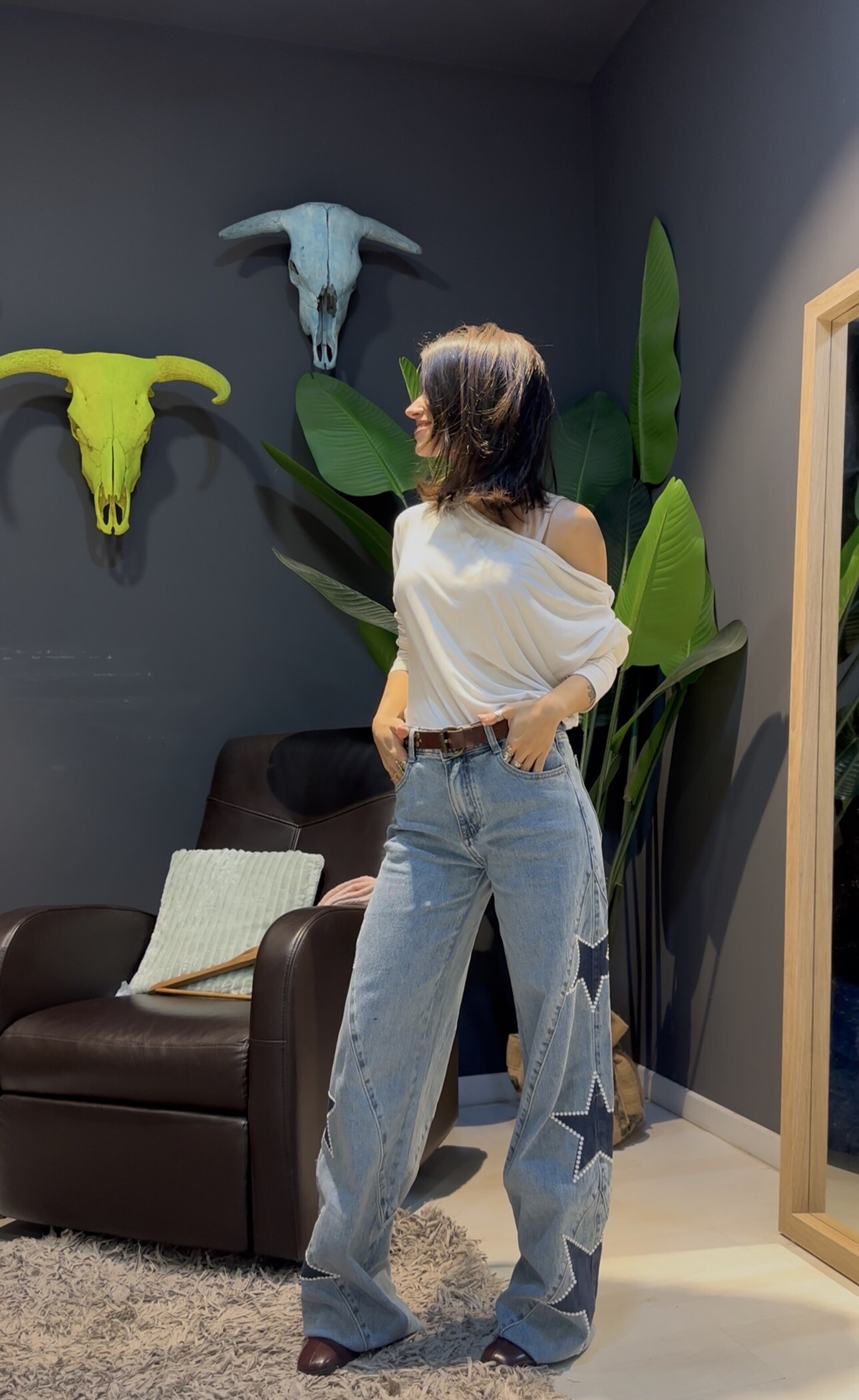 Jeans Wide estrella - 7